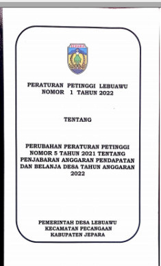 PERATURAN PETINGGI NOMOR 5 TAHUN 2021
